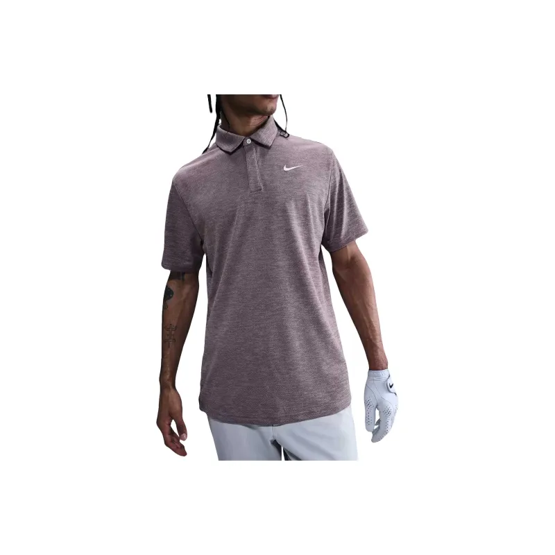 Nike Dri Fit Polo Shirts Men Gray Purple-0