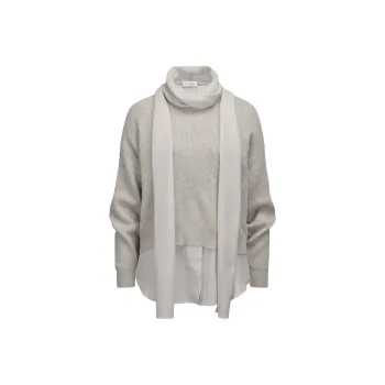 Brunello Cucinelli Shirt Matching Set Women's Gray
