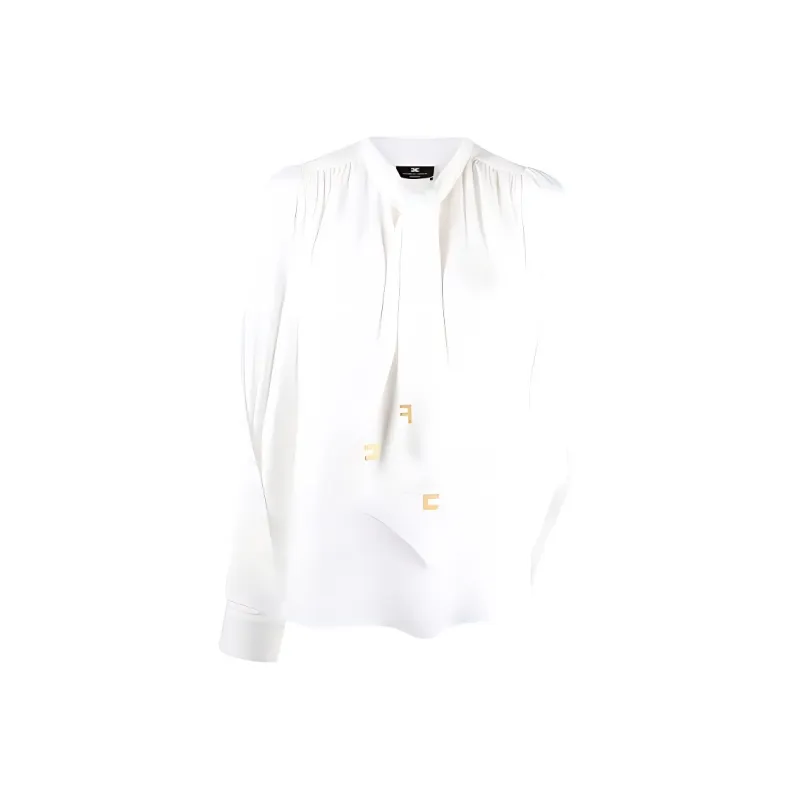 Elisabetta Franchi Foulard-scarf Crepe Shirt-0