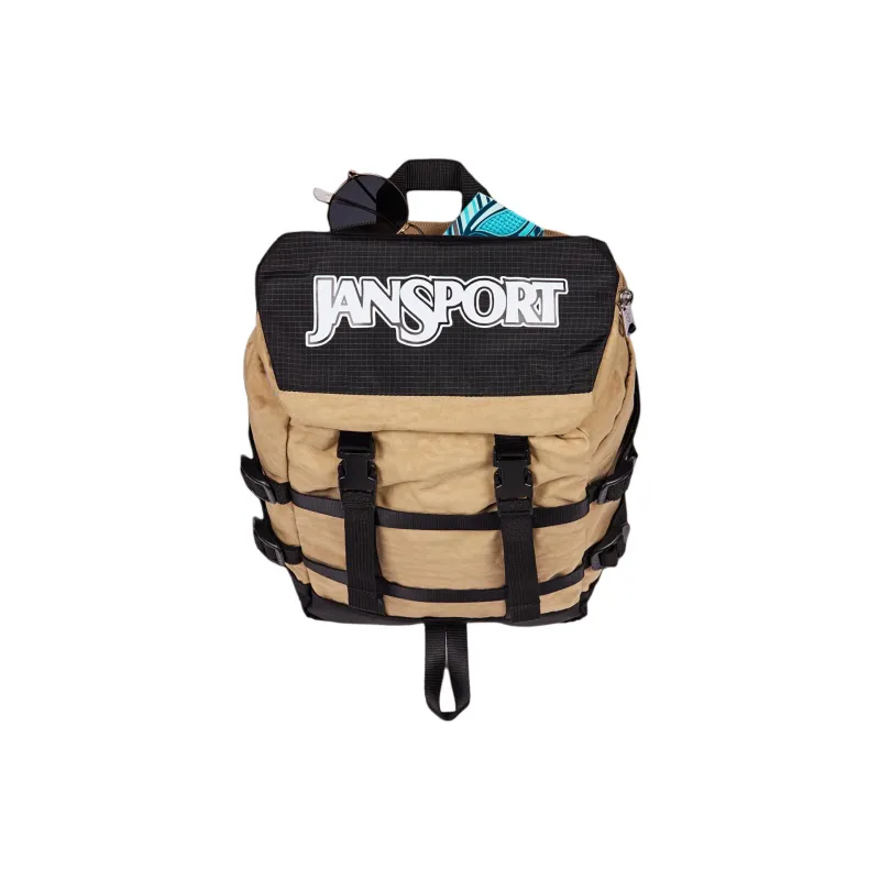 JanSport Recycled Nylon Backpack Mini Unisex Khaki-5