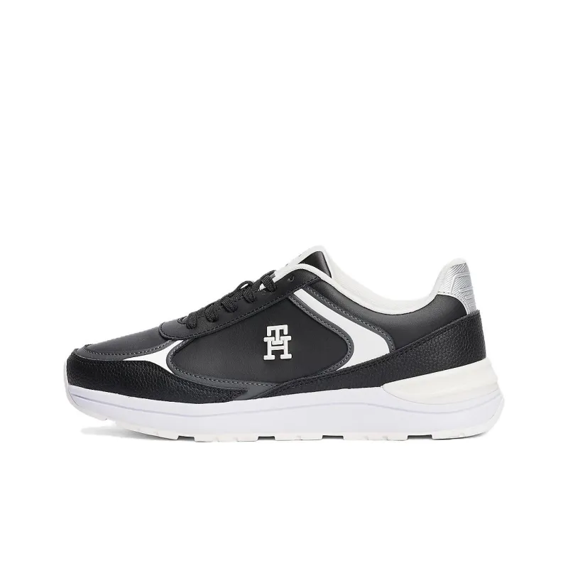 Tommy Hilfiger TH Monogram Low Top Casual Shoes Women's Black-0