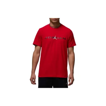 Jordan Air T Shirts Men Gym Red/Black/White