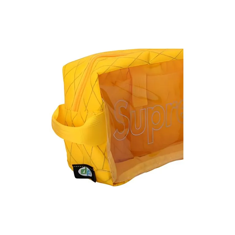 Supreme FW18 Plastic Travel Storage Bag Unisex Bright Yellow-4