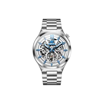 OLEVS Play The Cool Series Mechanical Movement Stainless Steel Watchband Watch Men's Watches White Dial