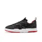 Black Dance Shoes/Alert Red-TR