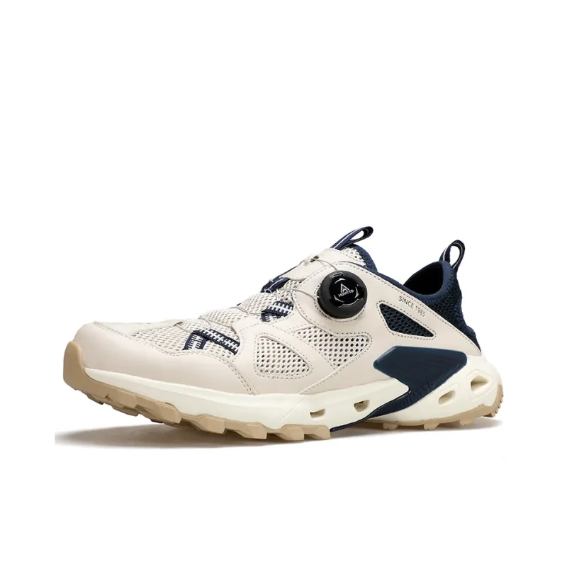 HUMTTO Quick Dry Coverage Slip Resistant River Trekking Shoes Men's Fog White Dark Blue-1