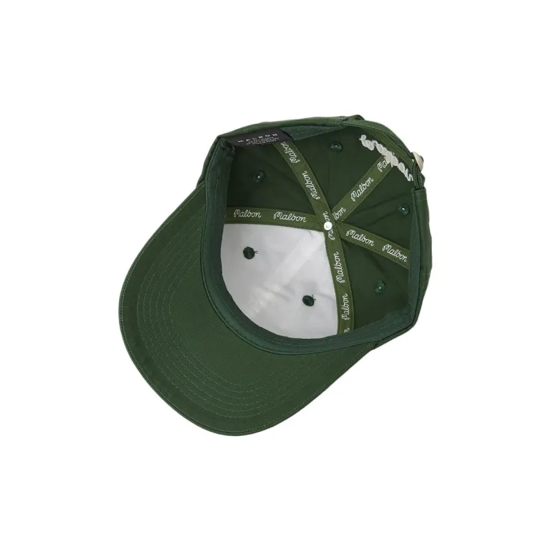 Malbon Golf Cotton Baseball Caps Unisex Green-3