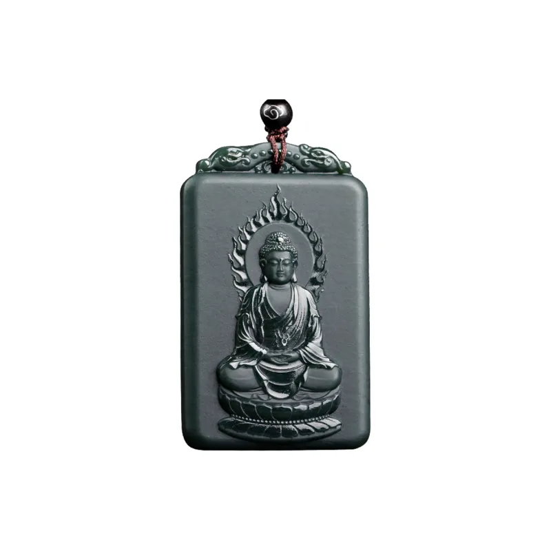 WANYUHUN Hetian Jade Pendants Green Jade Unisex-42