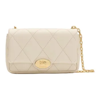 Burberry Calfskin Shoulder Bag, Crossbody Bag Mini Women's White