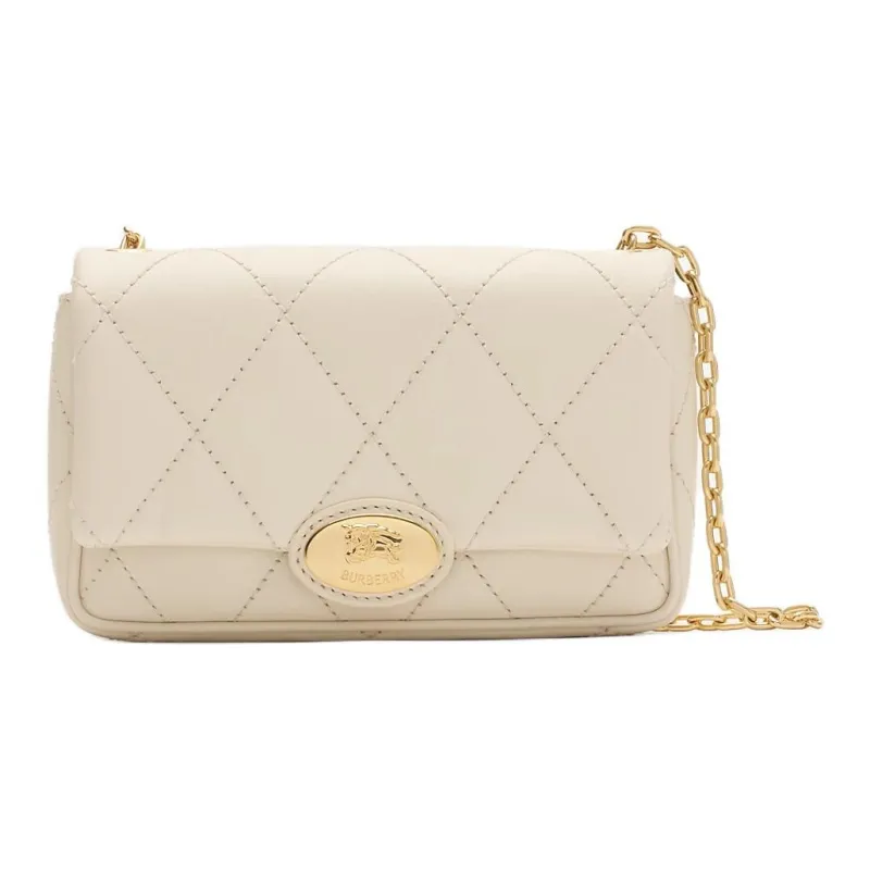 Burberry Calfskin Shoulder Bag, Crossbody Bag Mini Women's White-0