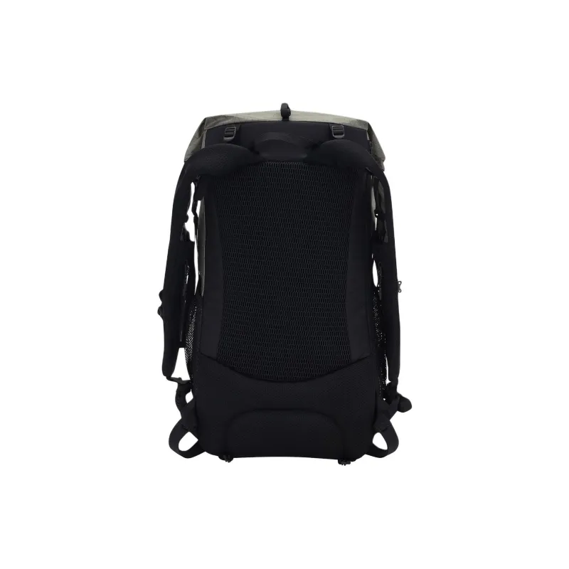 KOLON SPORT Nylon Outdoor Mountaineering Bag Backpack Unisex Black & Khaki-3