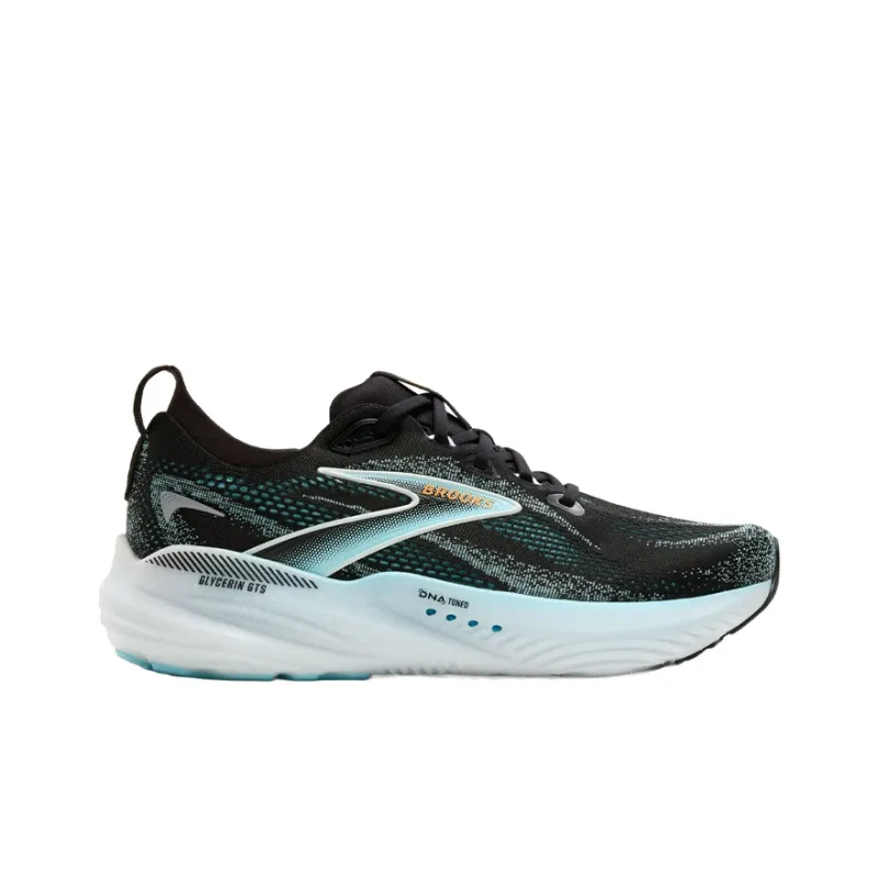 Brooks Glycerin GTS 22 Shock Absorbers Low Top Running Shoes Men's Black Blue-1