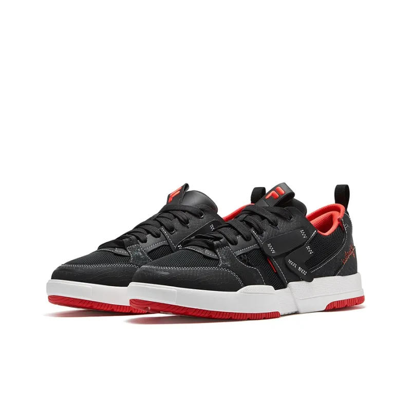FILA FUSION GEOMETRY Geometric Shoes Low Top Skateboard Shoes Men's Black-1