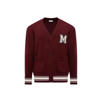 Moncler Sweaters Men Bordeaux Red