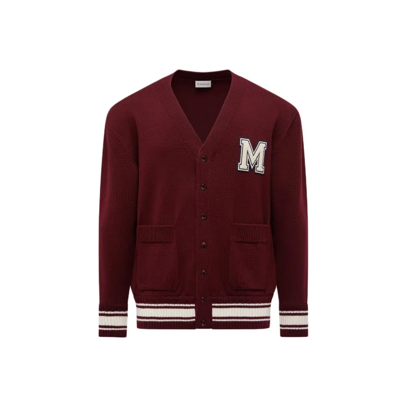 Moncler Sweaters Men Bordeaux Red-0