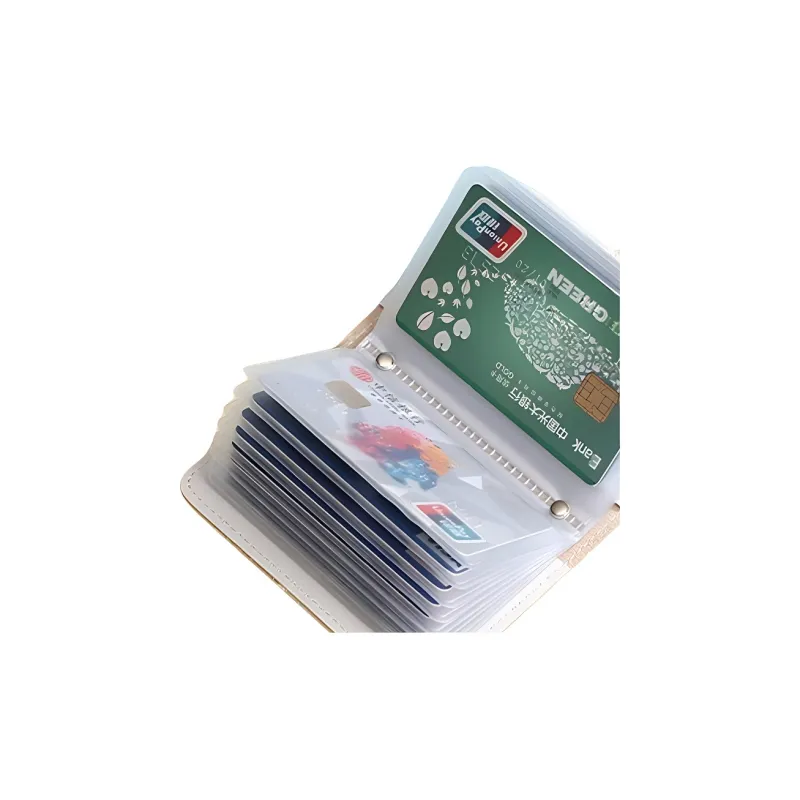 OUZIHUANG PU Card Holder Regular Unisex Multicolor-4