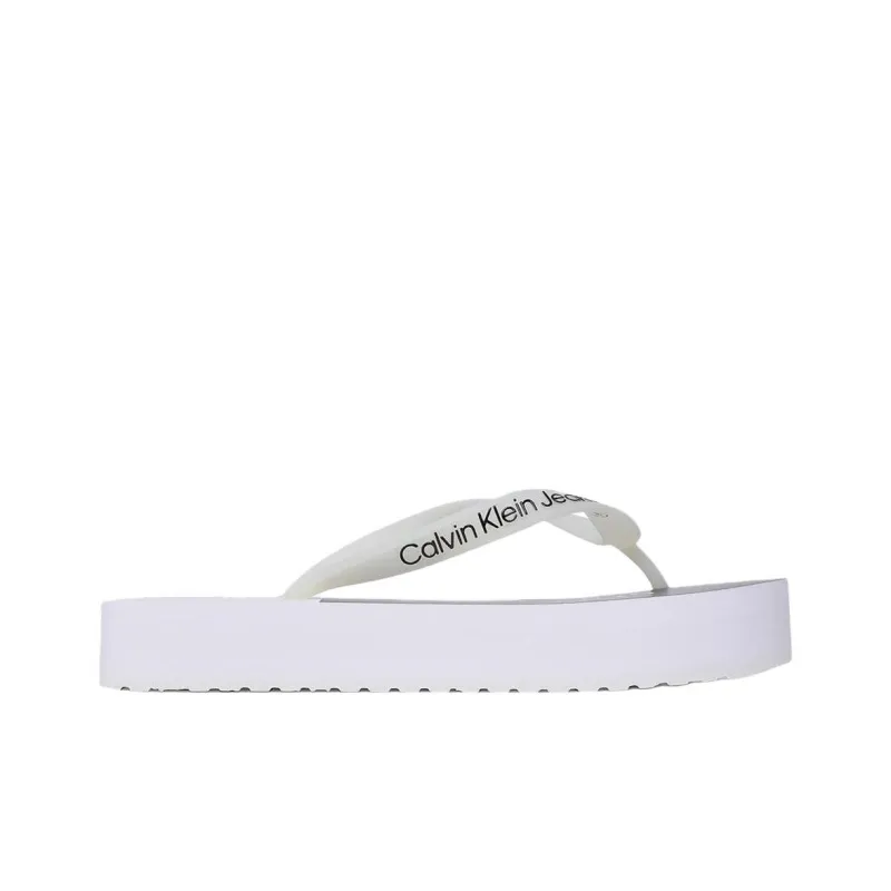 CKJ CALVIN KLEIN JEANS Flip Flops Women's White-1