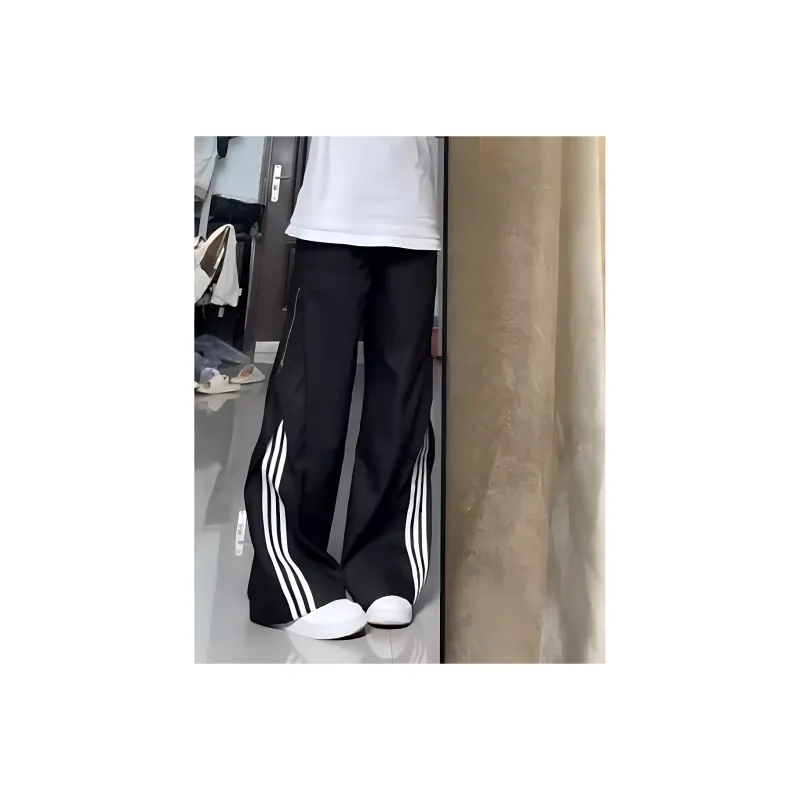 City Hipster Casual Pants Unisex Black-2