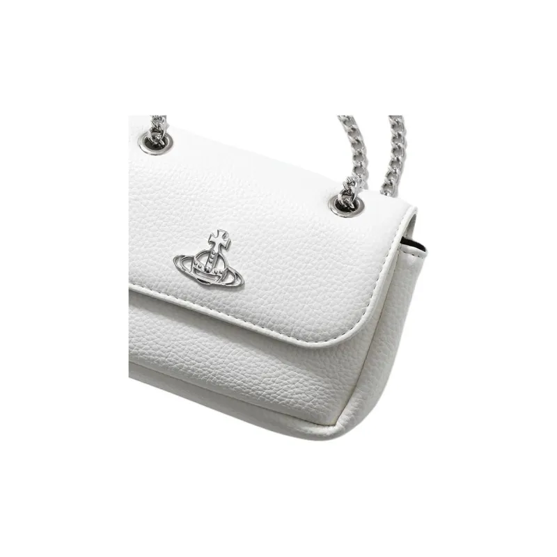 Vivienne Westwood Leather Shoulder Bag Regular Women's White-4