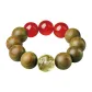 [Chinese Zodiac Rat]Citrine Green Sandalwood Beaded Bracelet