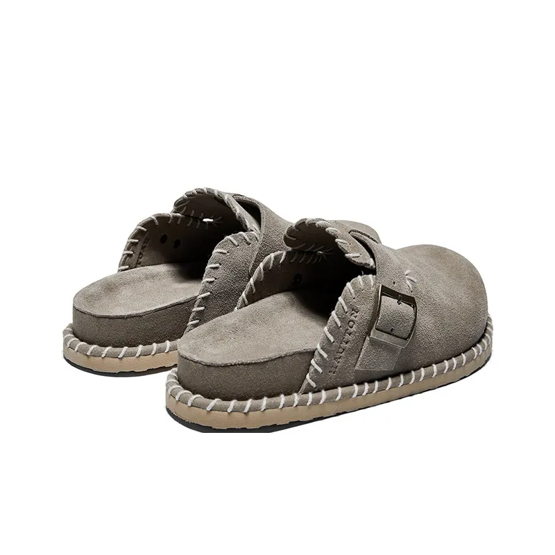 Hautton Closed Toe Slippers Men's Khaki-5