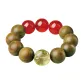 [Chinese Zodiac Pig]Citrine Green Sandalwood Beaded Bracelet
