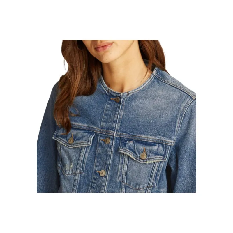 Tommy Hilfiger Denim Jacket Women's Blue-4
