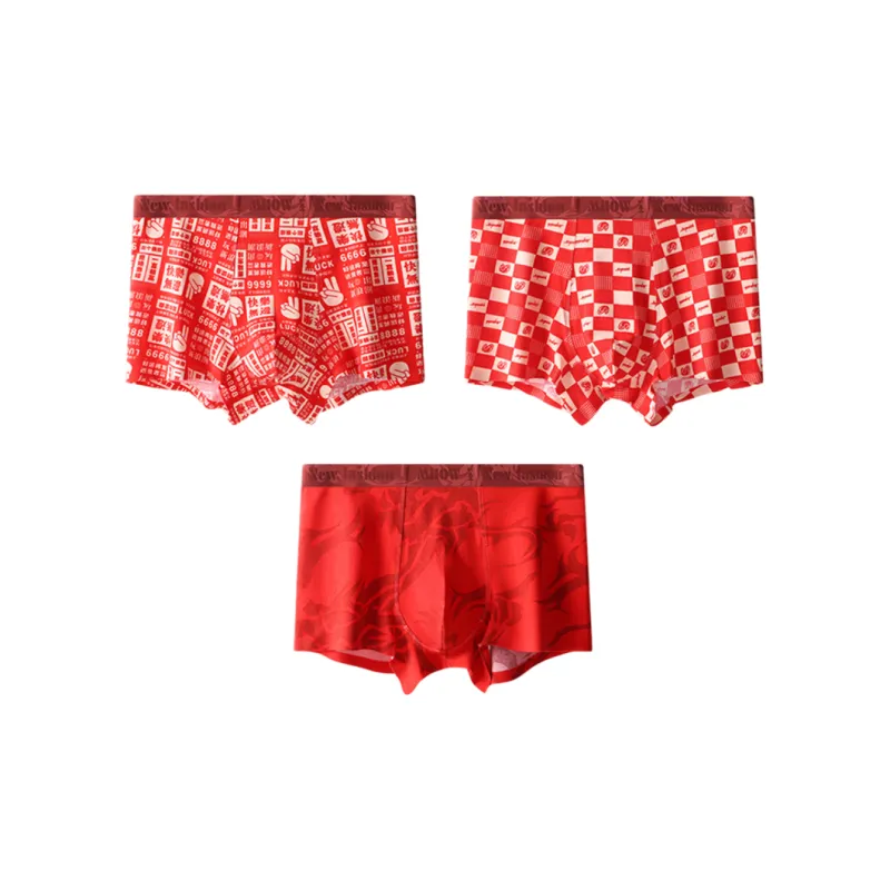 LUYOUYE Four Sided Underpants Men's 3 Pack-2