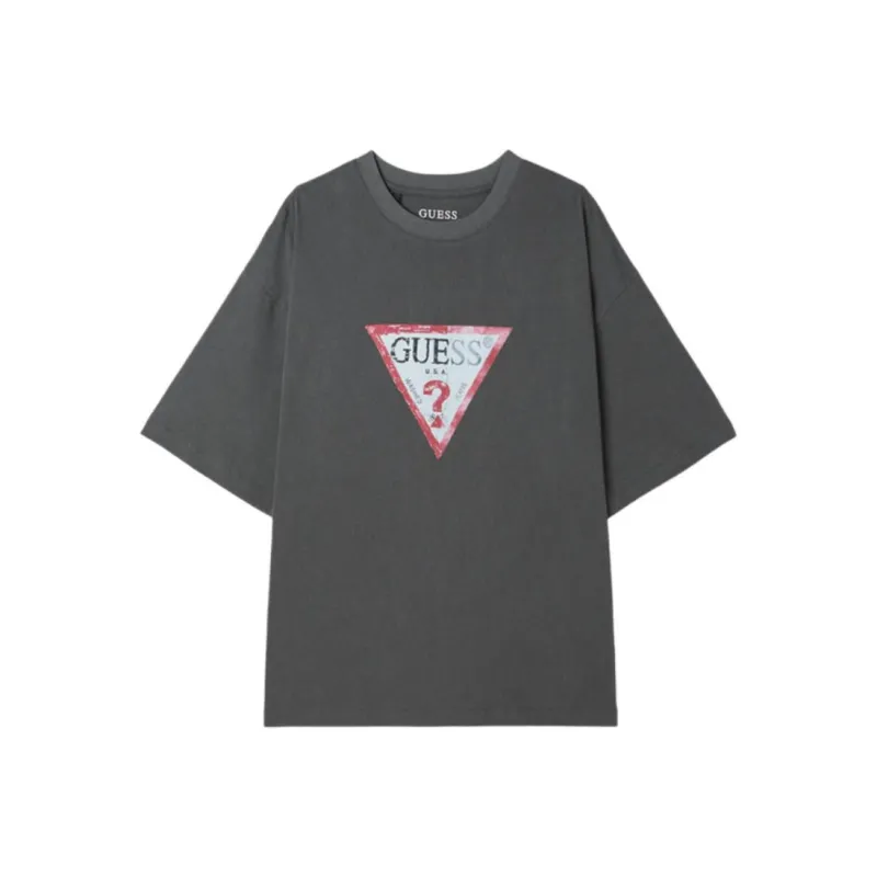 GUESS T Shirts Unisex Charcoal Gray-0