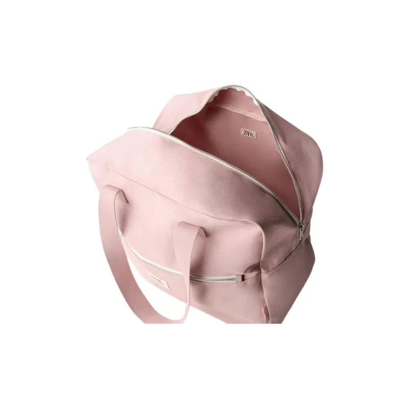 ZARA Cotton Bowling Ball Shoulder Bag Kids' Pink-5