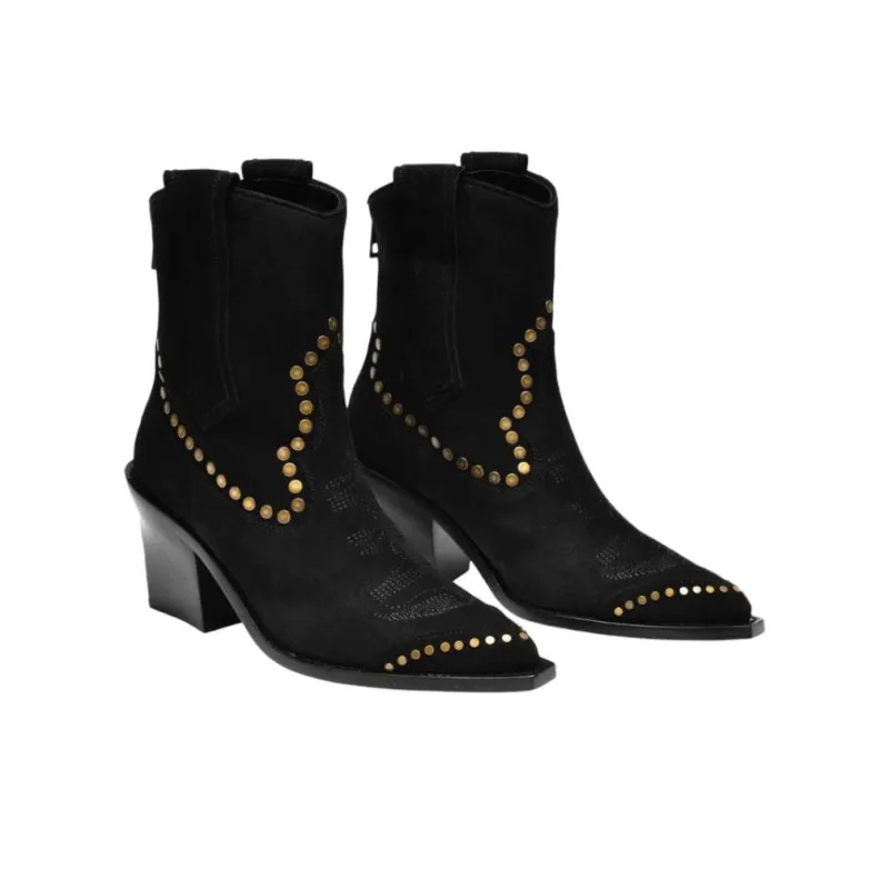 Zadig & Voltaire Cara Ankle Boots Women's Black-1