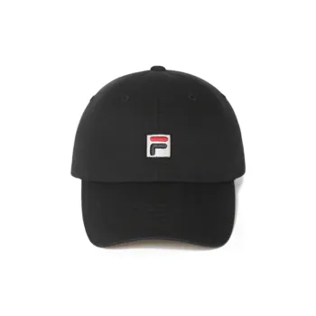 FILA 100% Cotton Baseball Caps Unisex Black