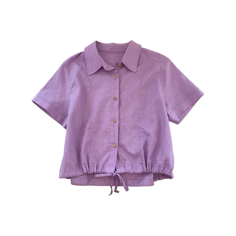 OUBO Shirts Women's Korean Purple-0