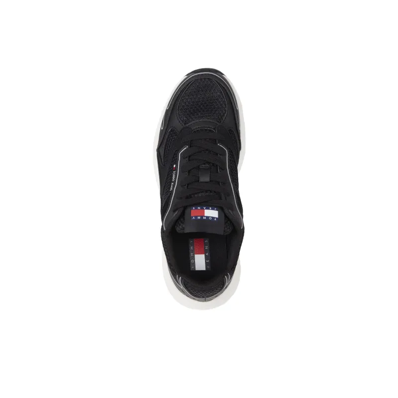 Tommy Hilfiger Trainers Low Top Casual Shoes Women's Black-2