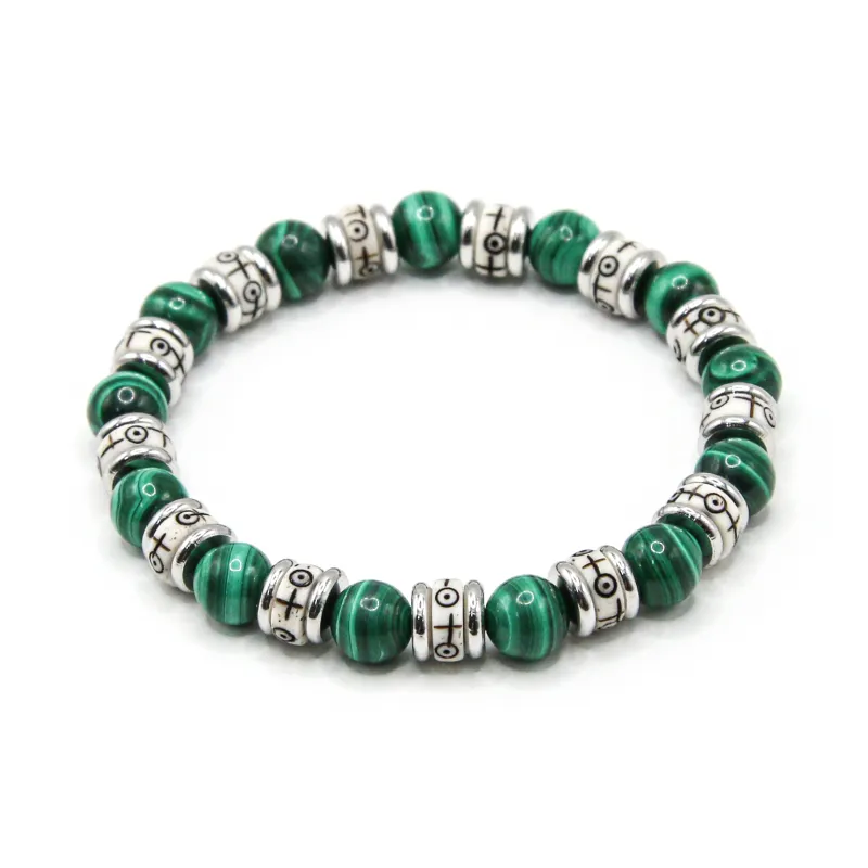 DRAGON LI Malachite Jade Bracelets Unisex-1