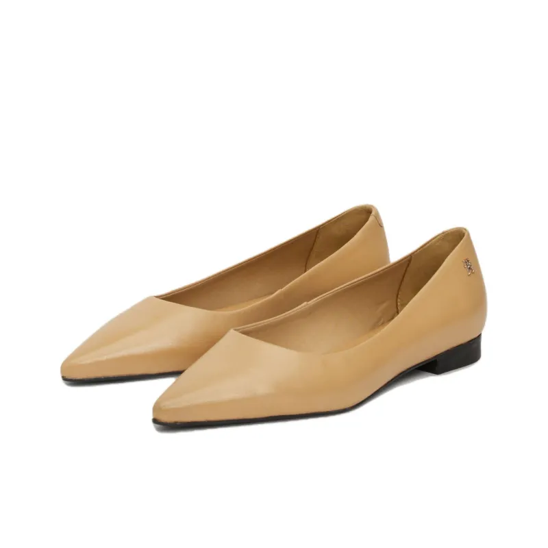 Tommy Hilfiger TH Monogram Casual Single Shoes 1.6cm Women's Yellow-2