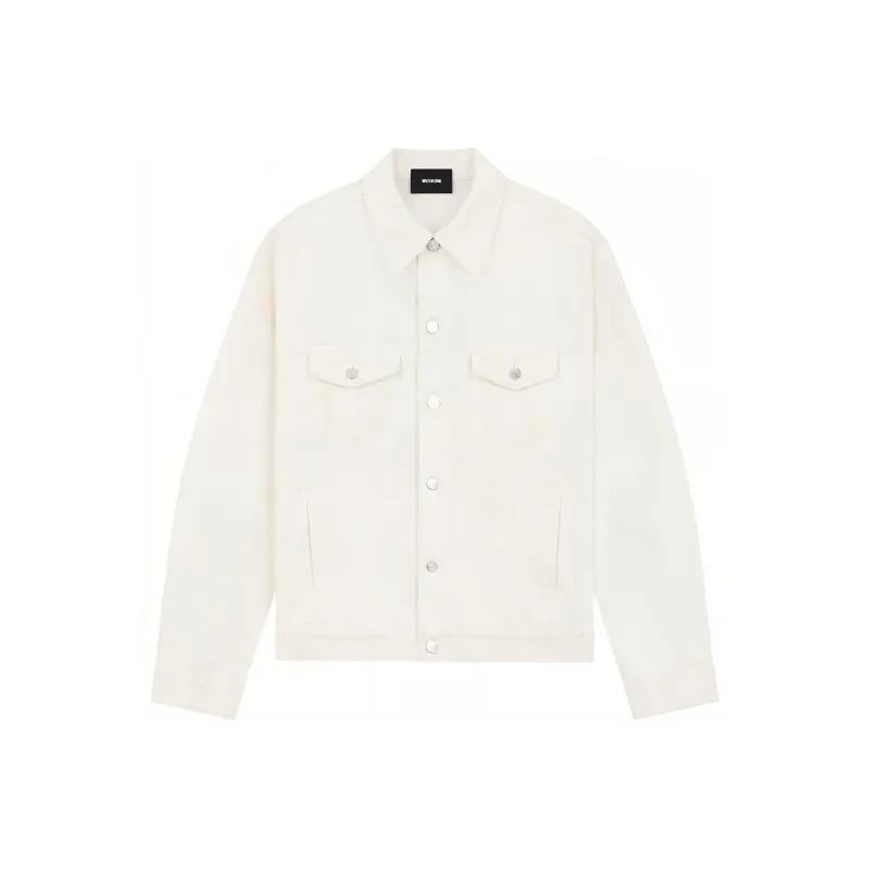 WE11DONE SS23 Denim Jackets Unisex White-0