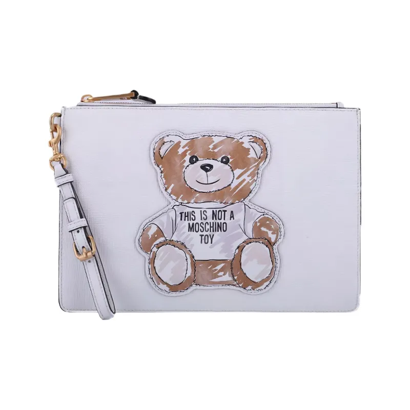 MOSCHINO Clutches Crossbody Bags Women's White-0