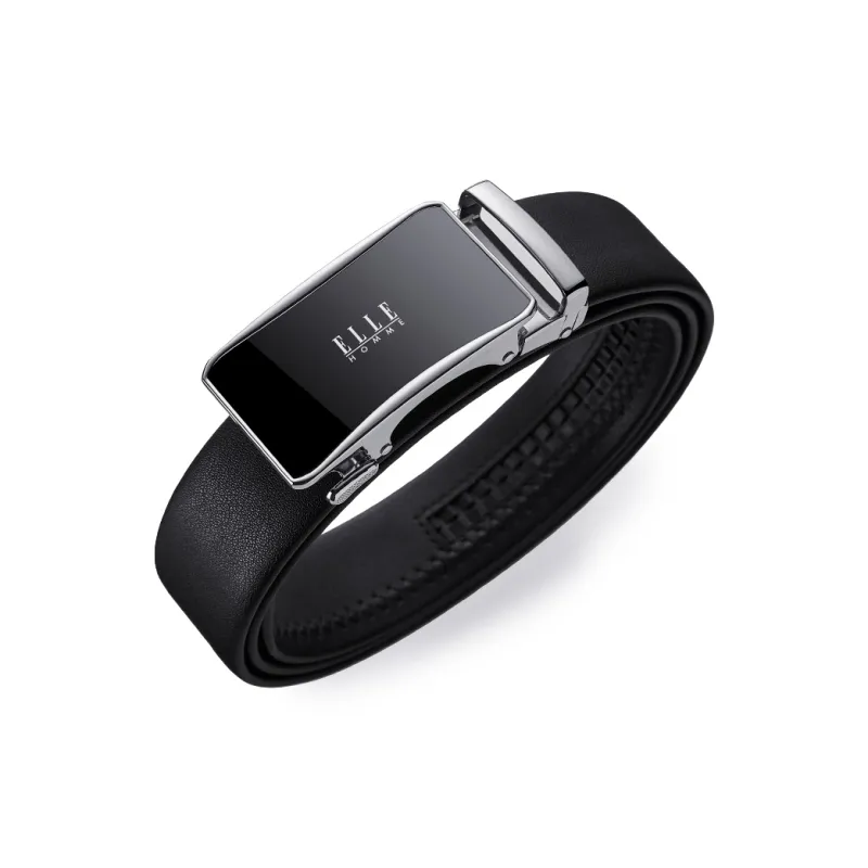 ELLE HOMME Cow Leather Belts Men's Width 3.5cm-12