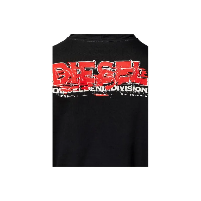 DIESEL S Ginn Hood K37 Logo print Hoodie-4