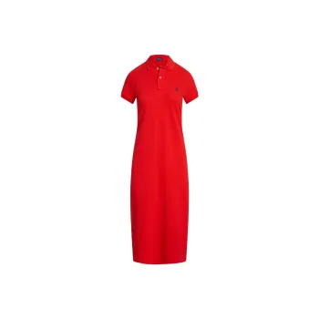 Polo Ralph Lauren Short Sleeved Dress Women's Red