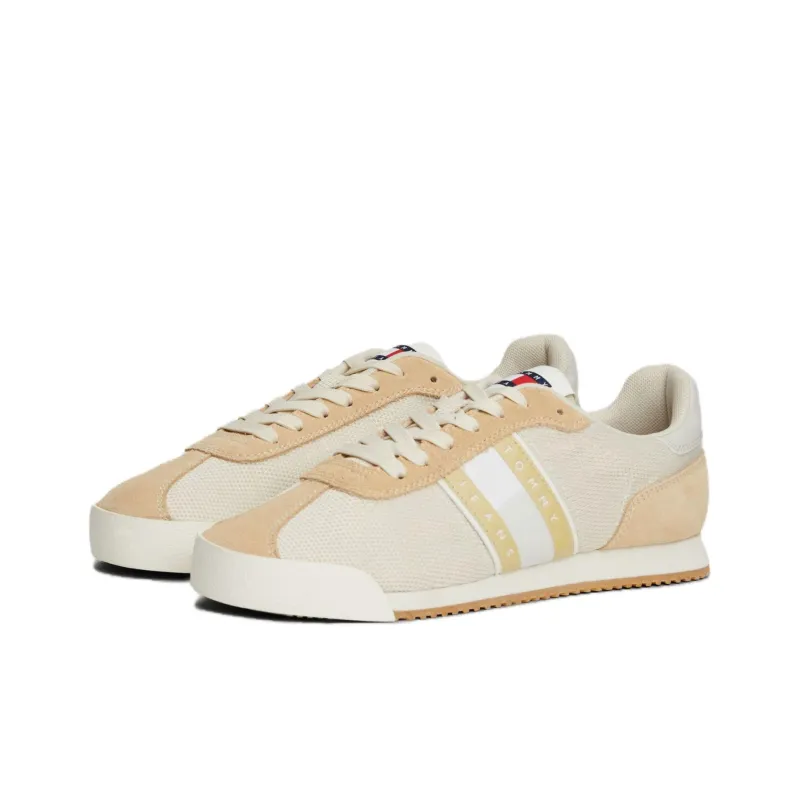 Tommy Hilfiger Trainers Abrasion Resistant Breathable Low Top Casual Running Shoes Women's Beige Yellow-2