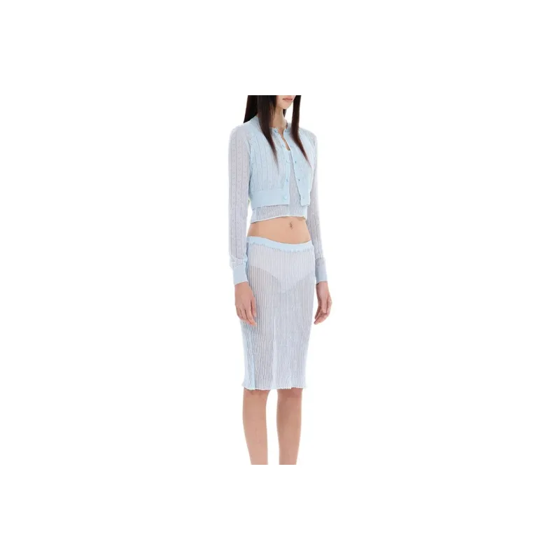 WE11DONE SS25 Knitwear Women's Sky Blue-4