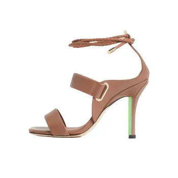Tommy Hilfiger One Strap Sandals 10.3cm Women's Brown