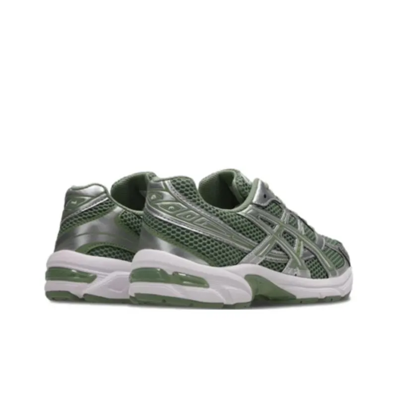 Asics Gel 1130 Anti Slip Wear Resistant Low Top Casual Running Shoes Unisex Green Silver Color-3