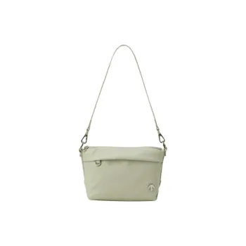 DESCENTE Nylon Crossbody Bag, Shoulder Bag Trumpets Women's Light Green/Black