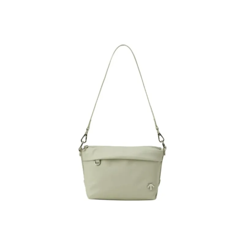DESCENTE Nylon Crossbody Bag, Shoulder Bag Trumpets Women's Light Green/Black-0