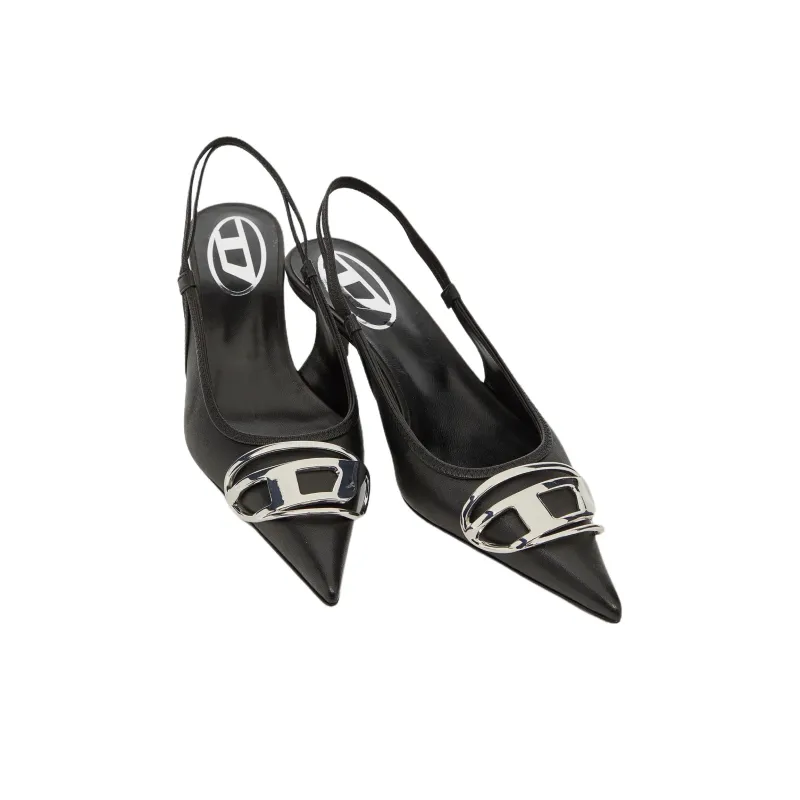 DIESEL D Venus Sb Slim Heel High Heels 4cm Women's Black-5
