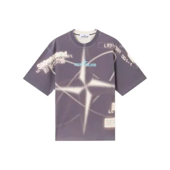 STONE ISLAND T Shirt Men's Purple