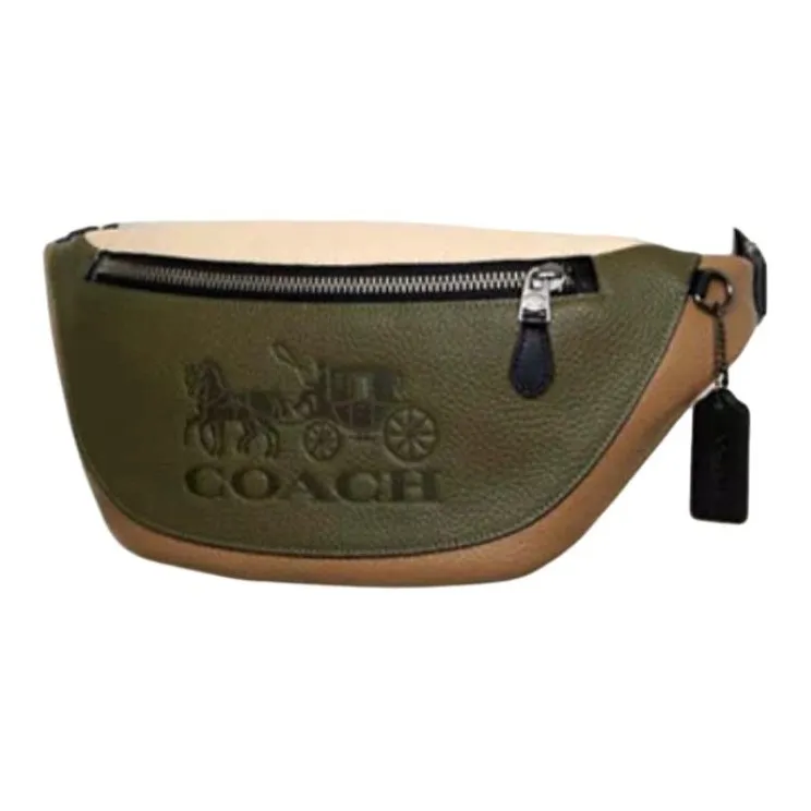 COACH Warren Crossbody Bag Fanny Pack Sling Bag Large Size Men's Brown Jasper Multicolor-1